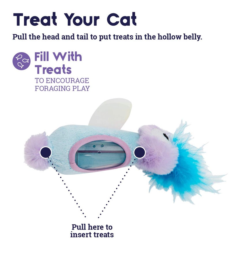 Catstages Petstages Swat 'N Treat Fairy Kicker Treat-Dispensing Toy for Cats - Image 2